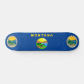 Montana-Flagge Skateboard (Horizontal)