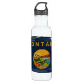 Montana-Flagge Trinkflasche (Vorderseite)