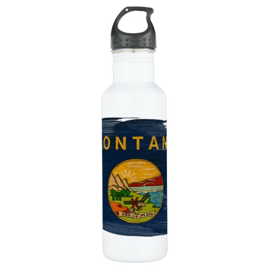 Montana-Flagge Trinkflasche (Vorderseite)