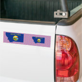 Montana-Flaggen-Karte Autoaufkleber (Auf Lkw)