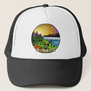 Montana-Flaggen-Thema 01 Truckerkappe