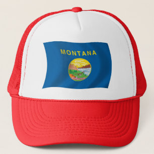 Montana-Flaggenmütze Truckerkappe