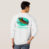 Montana (Fliegenfischerei) T-Shirt (Schwarz voll)