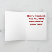 Montana Fly Fishing Weihnachtskarte Feiertagskarte (Innenseite)