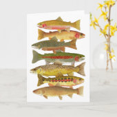 Montana-Forelle-Karte Karte (Gelbe Blume)