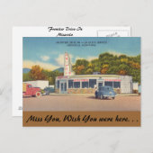 Montana, Frontier Drive-In, Missoula Postkarte (Vorne/Hinten)