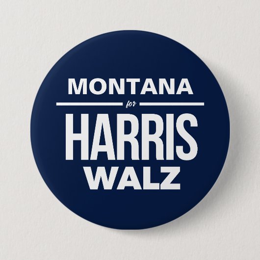 Montana für Harris Walz Button (Vorderseite)