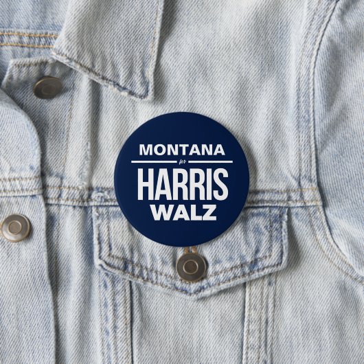 Montana für Harris Walz Button (Beispiel)
