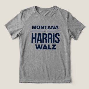 Montana für Harris Walz Tri-Blend Shirt