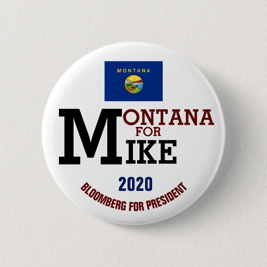 Montana für Mike Bloomberg für Präsident 2020 Button (Vorderseite)