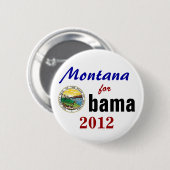 Montana für Obama 2012 Button (Vorne & Hinten)