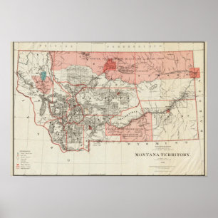 Montana-Gebiet Poster