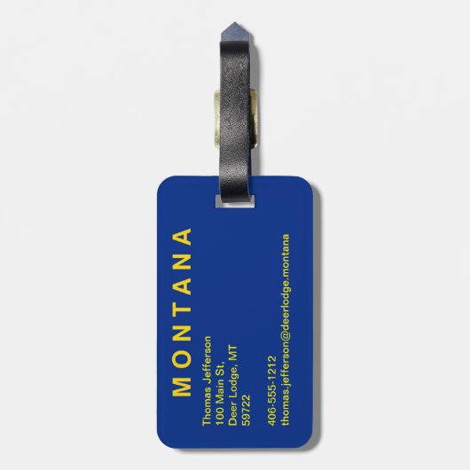 Montana Gepäckanhänger (Rückseite vertikal)