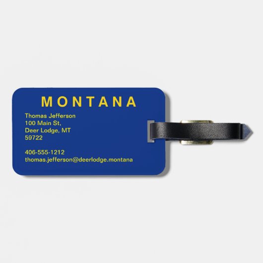 Montana Gepäckanhänger (Rückseite horizontal)