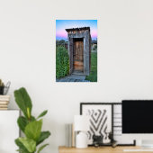 Montana Ghost Stadt Outhouse Poster (Heimbüro)