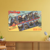 Montana - Glacier Nationalpark Leinwanddruck (Insitu (Wohnzimmer))