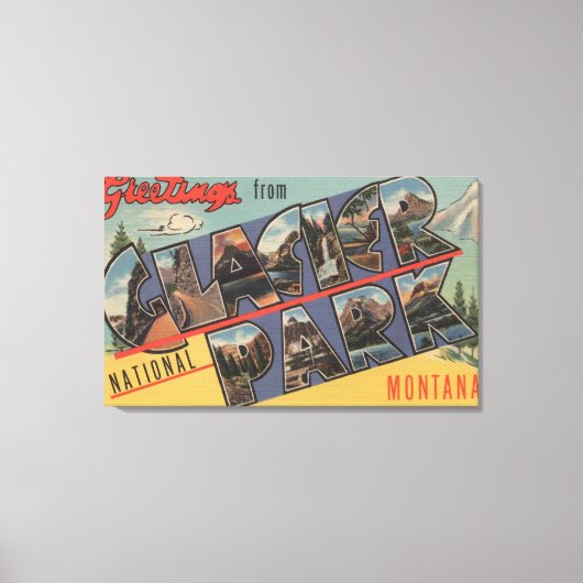 Montana - Glacier Nationalpark Leinwanddruck (Vorderseite)