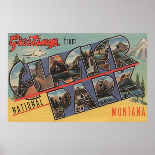 Montana - Glacier Nationalpark Poster (Vorne)