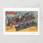 Montana - Glacier Nationalpark Postkarte (Vorderseite)