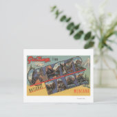 Montana - Glacier Nationalpark Postkarte (Stehend Vorderseite)