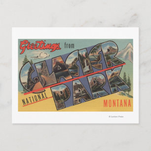 Montana - Glacier Nationalpark Postkarte