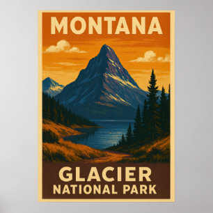 Montana Glacier Nationalpark V01 Poster