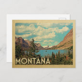 Montana Glacier Park Postcard Vintage Postkarte (Vorne/Hinten)