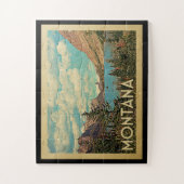Montana Glacier Park Vintage Puzzle (Vertikal)