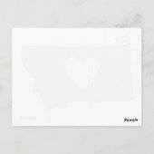 Montana Gray Karte Form Herz Cutout Montanan Liebe (Rückseite)
