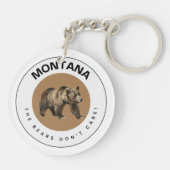 Montana Grizzly Bear Acrylic Schlüsselanhänger (Rückseite)