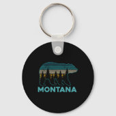 Montana Grizzly Bear Souvenir Schlüsselanhänger (Vorderseite)