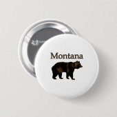 Montana-Grizzlybär Button (Vorne & Hinten)