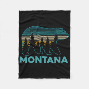 Montana-Grizzlybär-Souvenir Fleecedecke