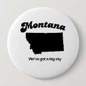 Montana - großer Himmel Button (Vorderseite)