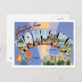 Montana Gruß von US-Staaten Postkarte (Vorne/Hinten)