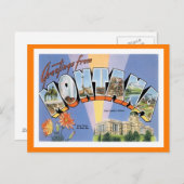 Montana Gruß von US-Staaten Postkarte (Vorne/Hinten)