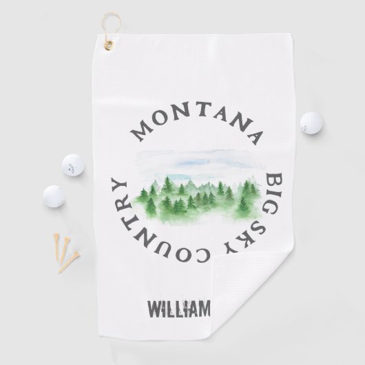 Montana Handtuch Staat Personalisiert (Insitu)