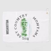 Montana Handtuch Staat Personalisiert (Horizontal)