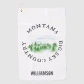 Montana Handtuch Staat Personalisiert (Vorderseite)