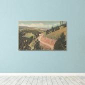 Montana - Harding Way (Hwy No. 10) Leinwanddruck (Insitu (Holzboden))