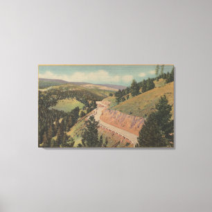 Montana- - Harding-Weise (Hwy Nr. 10) Leinwanddruck