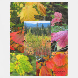 Montana Herbstfarben Grosses Fleece Blanket 60 x 8