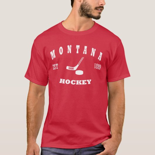 Montana-Hockey-Retro Logo T-Shirt (Vorderseite)