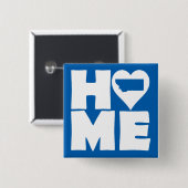 Montana Home Heart State Button Badge Pin (Vorne & Hinten)