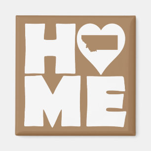 Montana Home Heart State Kühlschrankmagnet