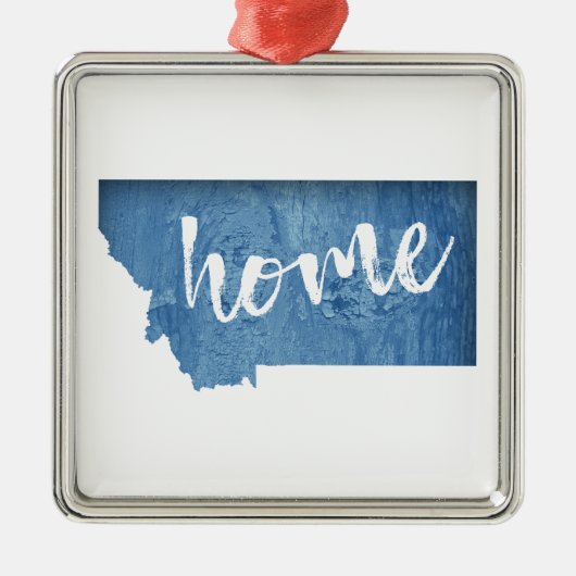 Montana Home Wood Grain Ornament Aus Metall (Vorne)