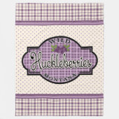 Montana Huckleberry Blanket Fleecedecke (Vorderseite)