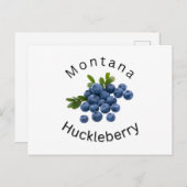 Montana Huckleberry. Montana, Sportsmen, im Freien Postkarte (Vorne/Hinten)