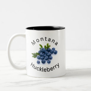 Montana Huckleberry. Sportler, Montana, im Freien Zweifarbige Tasse
