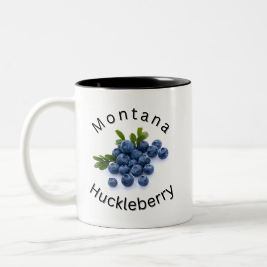 Montana Huckleberry. Sportler, Montana, im Freien Zweifarbige Tasse (Links)